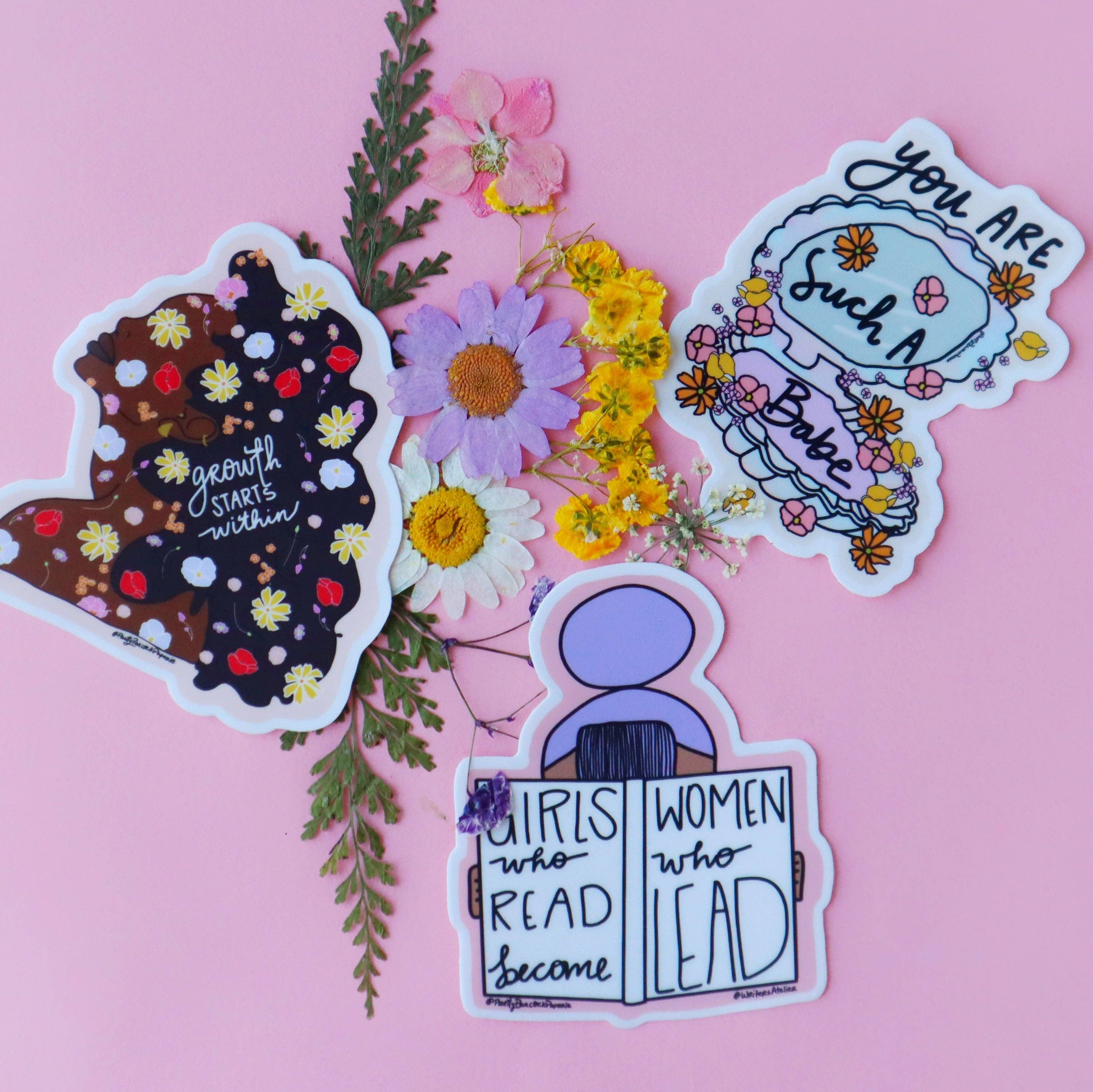 Little Girls Who Read Become Women Who Lead Sticker