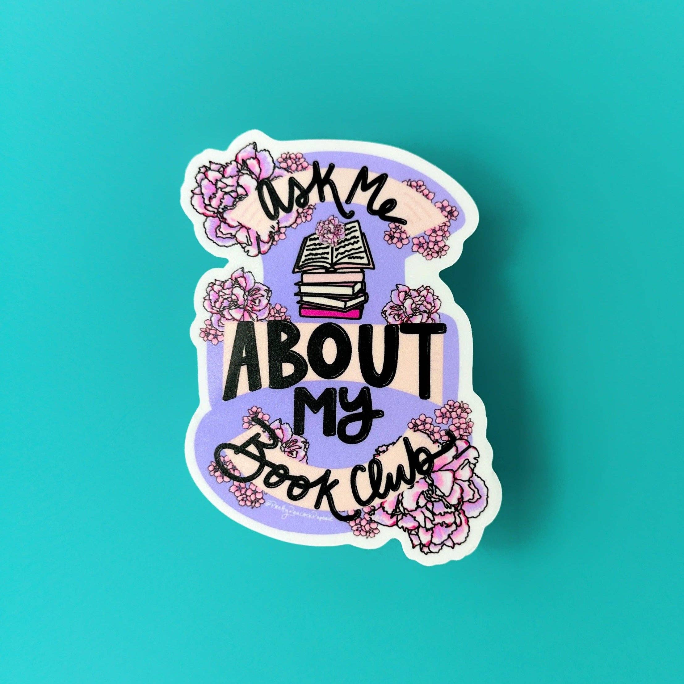 Ask Me About My Book Club Sticker