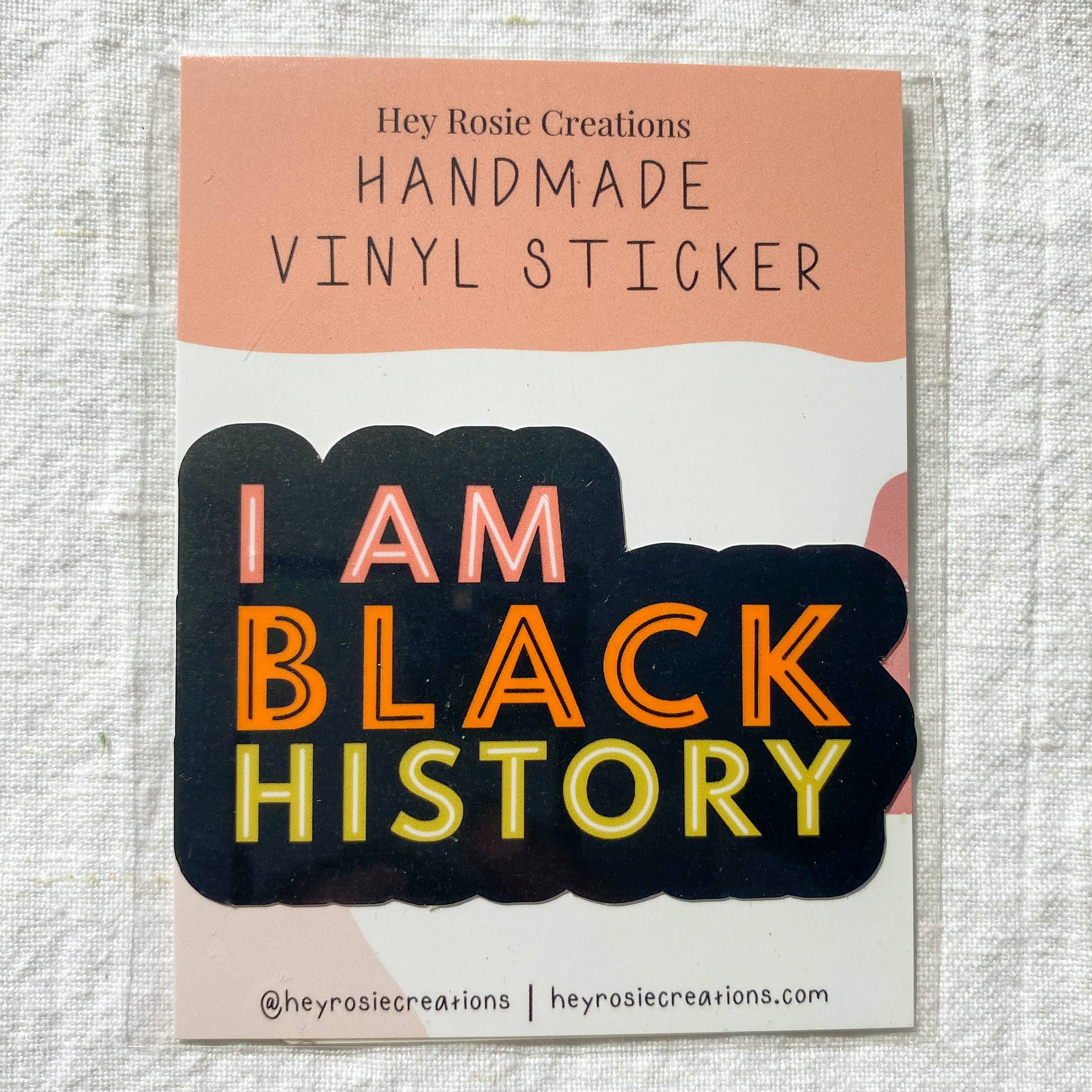 I Am Black History Sticker